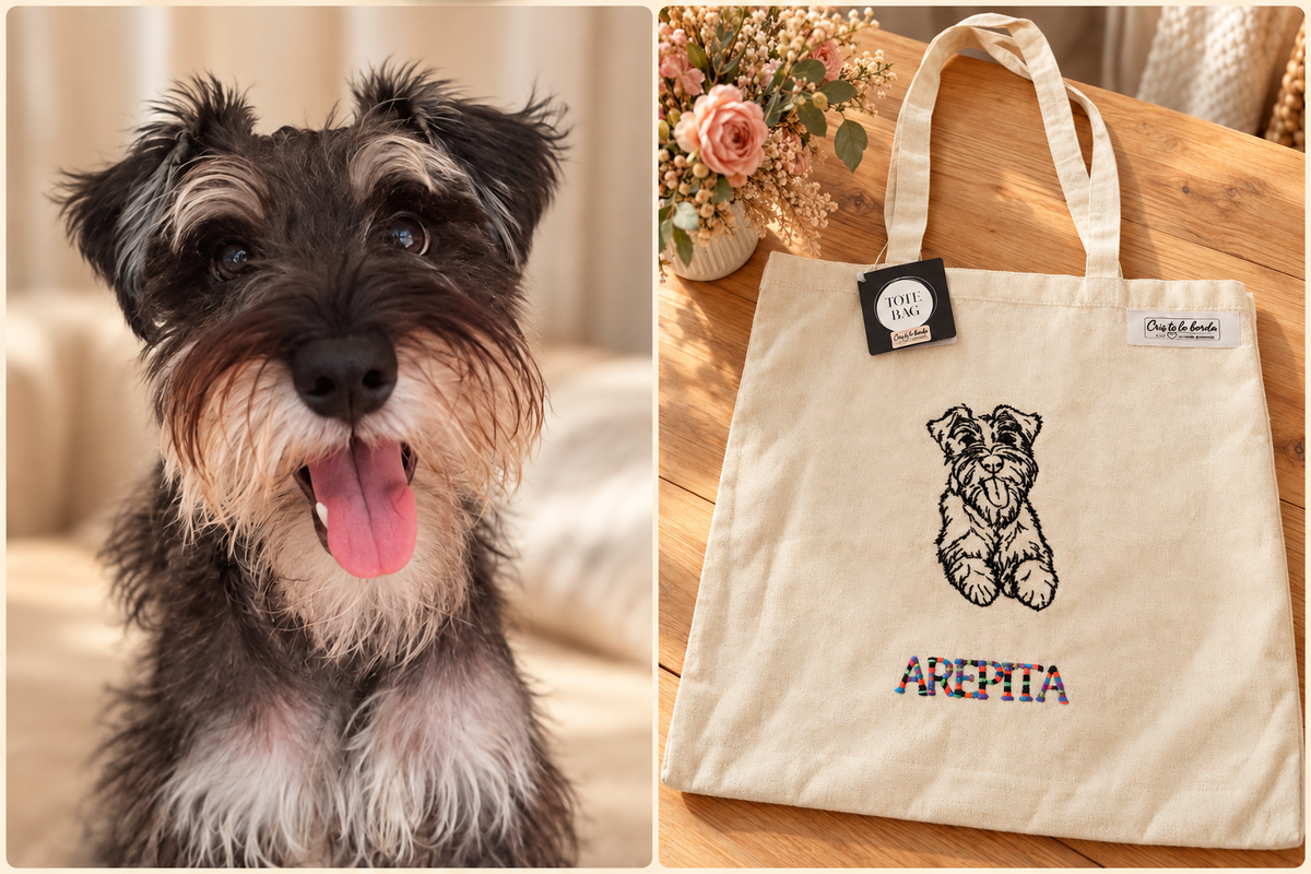 PERSONLIG BRODERET TOTE BAG