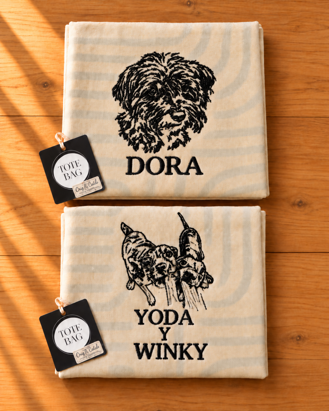 PERSONLIG BRODERET TOTE BAG