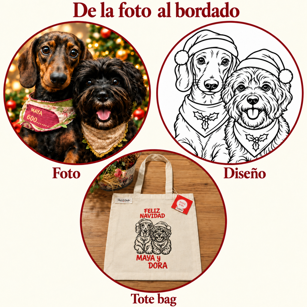 PERSONLIG BRODERET TOTE BAG
