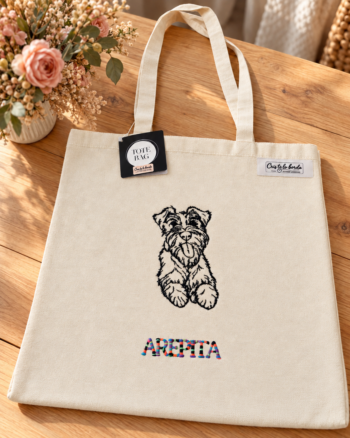 PERSONLIG BRODERET TOTE BAG